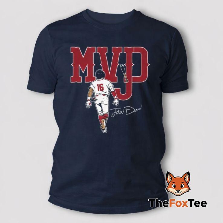 boston-basebal-16-jarren-duran-behind-signature-mvjd-shirt The Boston Basebal 16 Jarren Duran Behind Signature MVJD Shirt has become a favorite among fans who appreciate emerging baseball talent and the high-energy future of the sport.