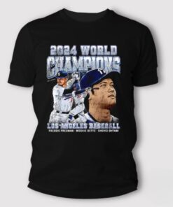 Los Angeles Baseball 2024 World Champions Ohtani Freeman & Betts Shirt