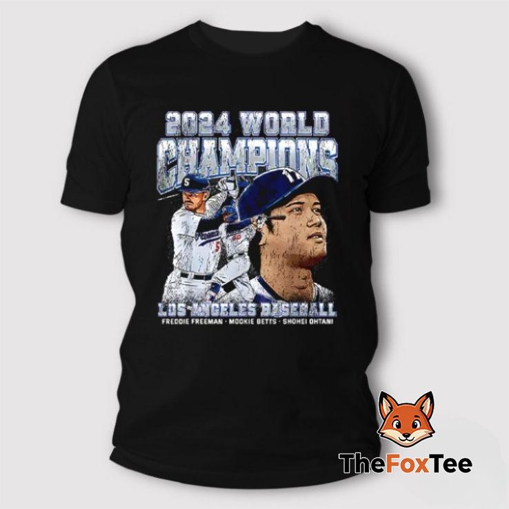 los-angeles-baseball-2024-world-champions-ohtani-freeman-betts-shirt Los Angeles Baseball 2024 World Champions Ohtani Freeman & Betts Shirt