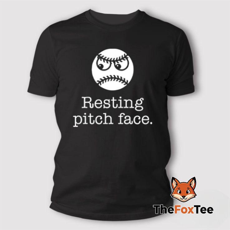 resting-pitch-face-funny-baseball-t-shirt Resting Pitch Face Funny Baseball T Shirt