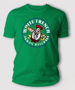White French Stamp Akron Baseball Logo T Shirt