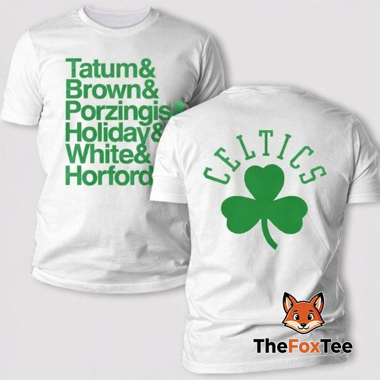 celtics-player-names-parade-tatum-brown-porzingis-holiday-white-horford-t-shirt Celtics Player Names Parade Tatum Brown Porzingis Holiday White Horford T Shirt