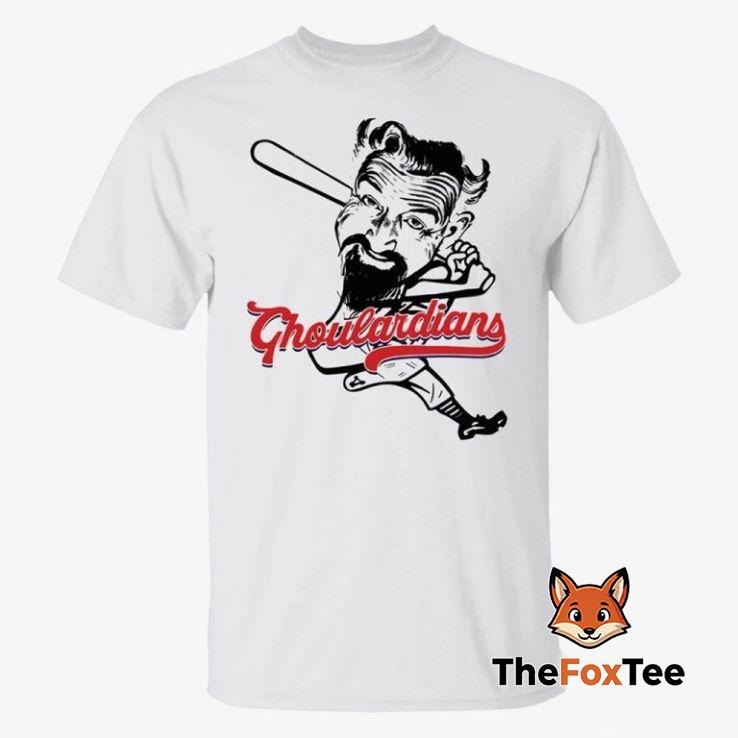 cleveland-ghoulardians-shirt Cleveland Ghoulardians T Shirt For Unisex With Ghoulardi Playing Baseball