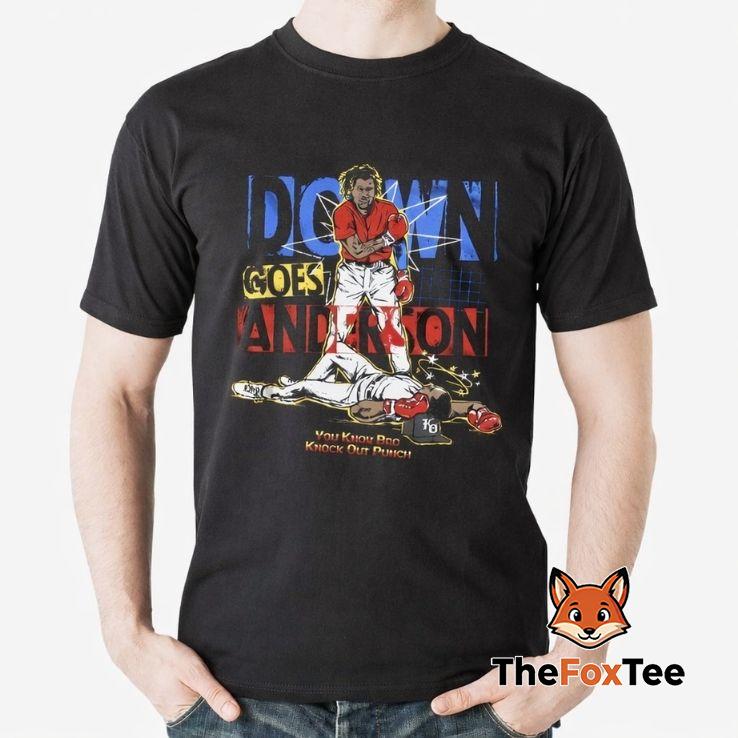 down-goes-anderson-shirt Down Goes Anderson T-Shirt, Jose Ramirez Tim Anderson