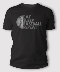 Eat Sleep Baseball Repeat T Shirt