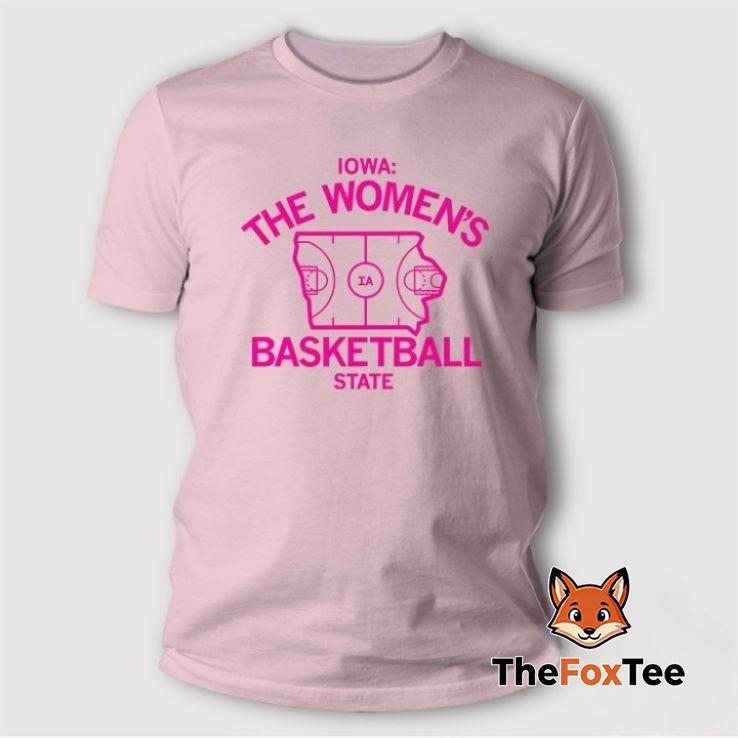 iowa-the-womens-basketball-state-t-shirt The Iowa The Women’s Basketball State T Shirt is a bold and pride-filled piece that celebrates the dominance and national impact of the Iowa Hawkeyes women's basketball.