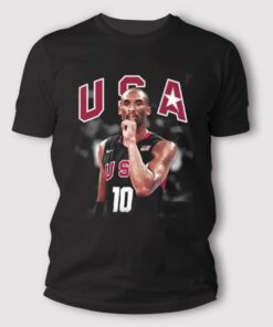 Kobe Bryant Celebration USA Basketball Signature T Shirt