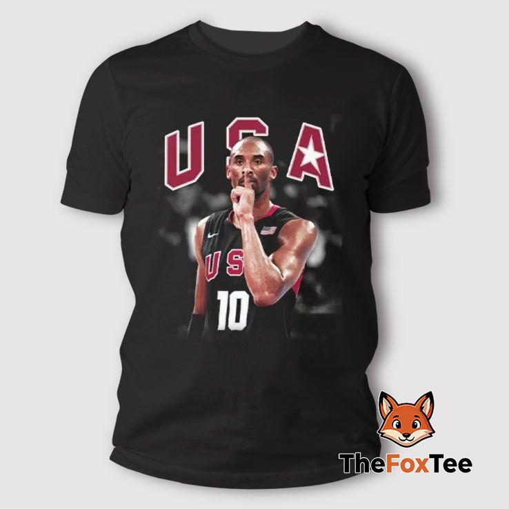 kobe-bryant-celebration-usa-basketball-signature-t-shirt Kobe Bryant Celebration USA Basketball Signature T Shirt