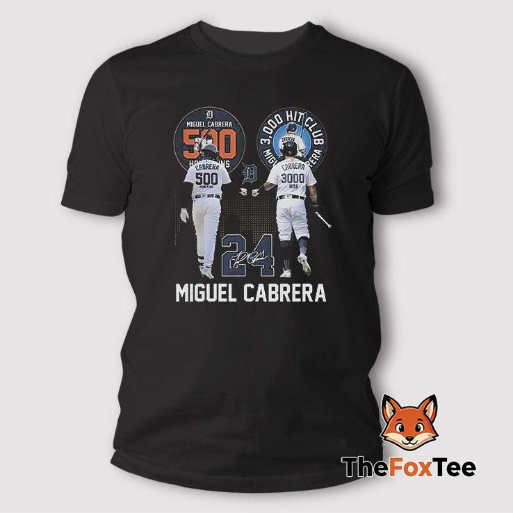 miguel-cabrera-500-home-runs-3000-hits-club-t-shirt Miguel Cabrera 500 Home Runs 3000 Hits Club T Shirt