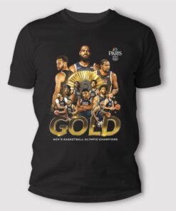 Paris 2024 Gold Men’s Basketball Olympic Champions Shirt