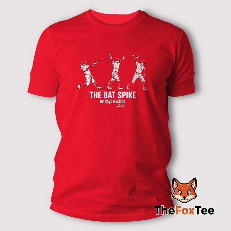 rhys-hoskins-philadelphia-phillies-the-bat-spike-t-shirt Rhys Hoskins Philadelphia Phillies The Bat Spike T Shirt