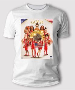 USA Wins Gold in Women’s Basketball Olympic 2024 T Shirt France Lose