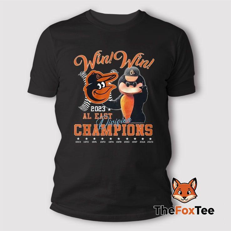 win-win-2023-al-east-division-champions-baltimore-orioles-t-shirt Win Win 2023 Al East Division Champions Baltimore Orioles T Shirt